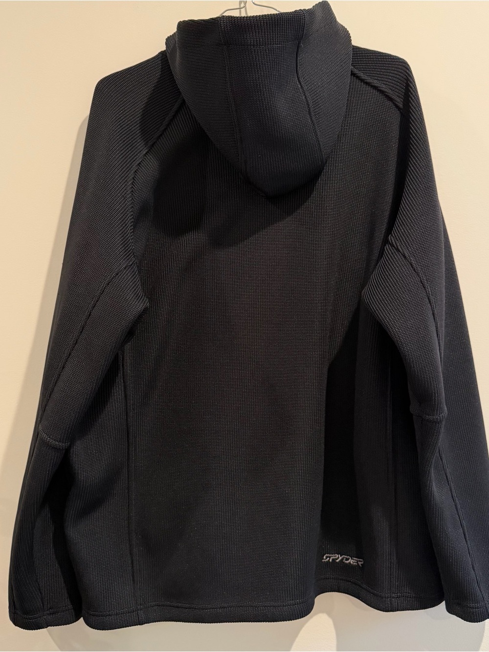Spyder full zip black hooded jacket mens size XL - Picture 6 of 11